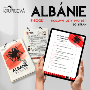 Albánie - e-book pro děti, pracovní listy na cesty